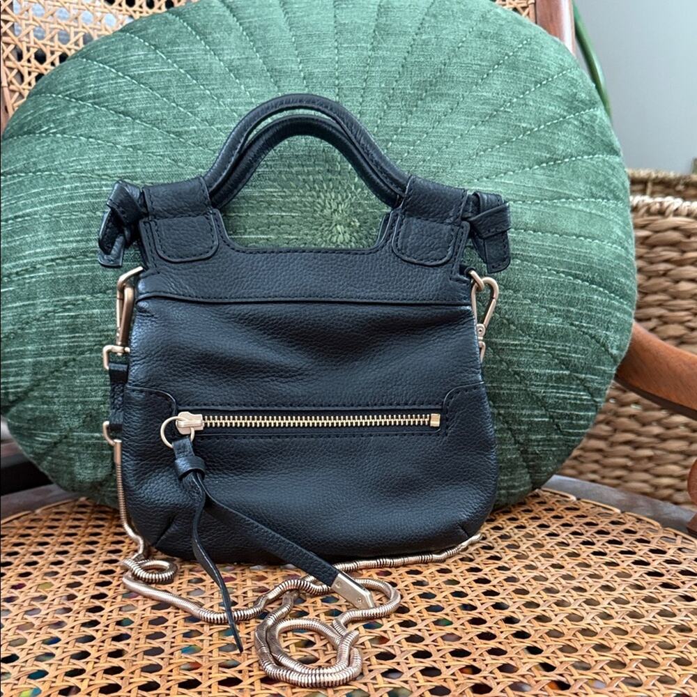 Foley & Corinna Black Mini FC Lady City Top Handle Crossbody Tote